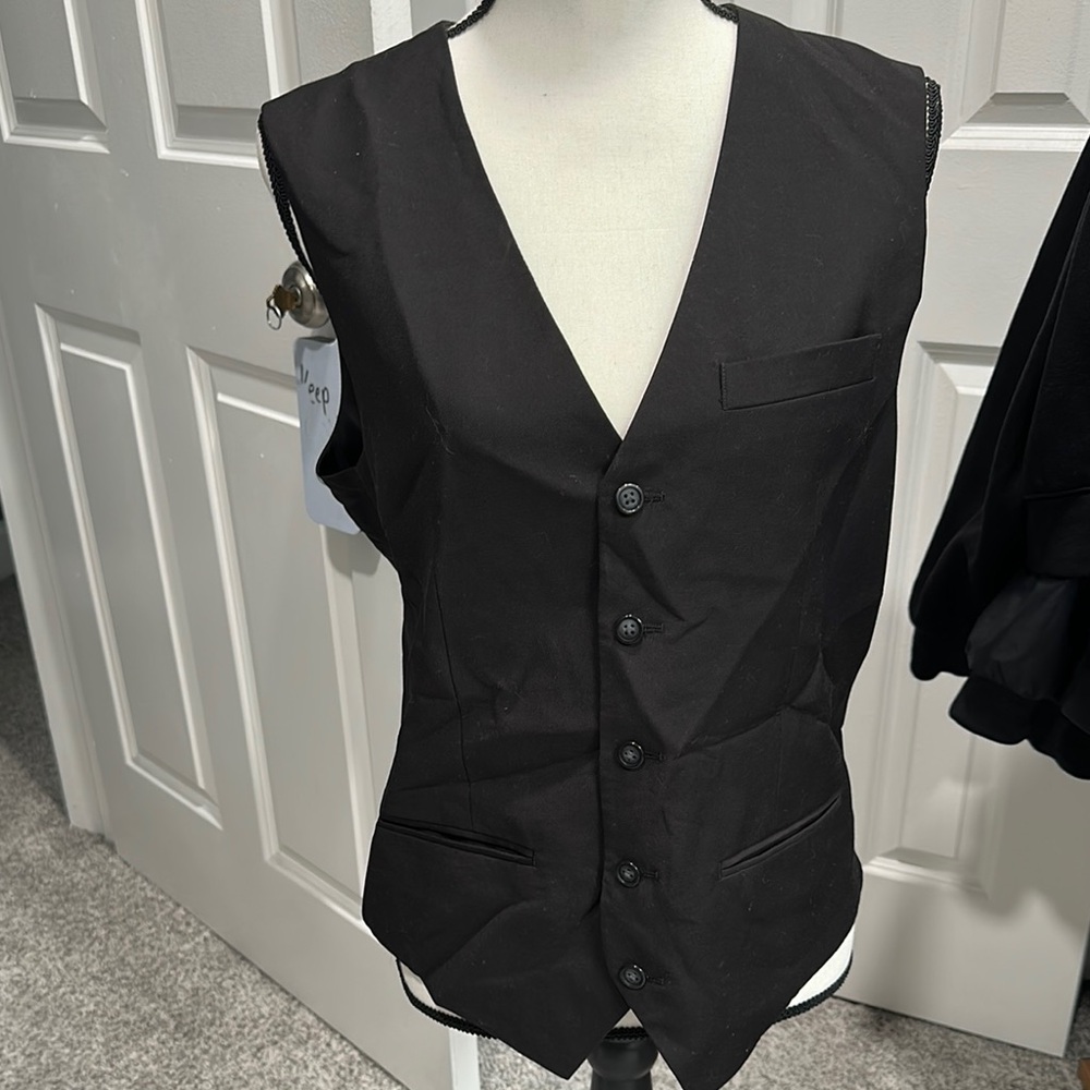 Perry Ellis Black Formal Vest